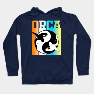 Funny Vintage Retro Orca Gift Hoodie